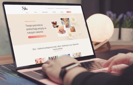 Strony internetowe Opole. Projektowanie stron Opole. Strona dla Gabinetu She z Opola