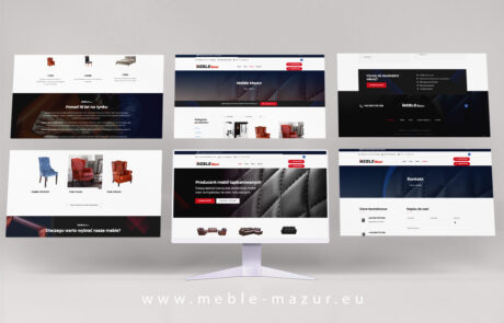 Strona internetowa dla producenta mebli - Meble Mazur - Głuchołazy pow. Nyski