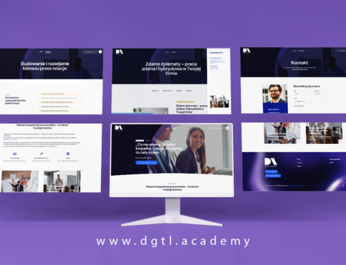 Strona www dla biznesu szkoleniowego dgtl.academy