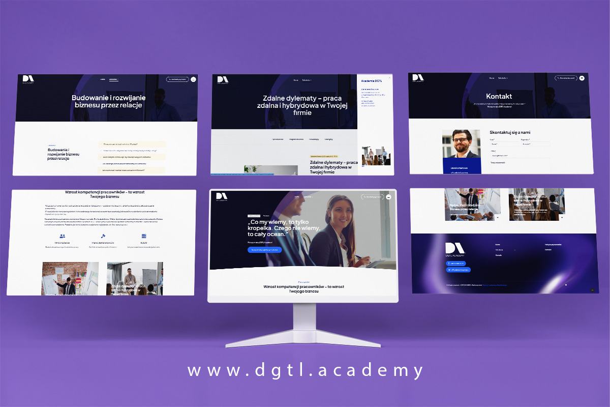 Strona www dla dgtl.academy - szkolenia